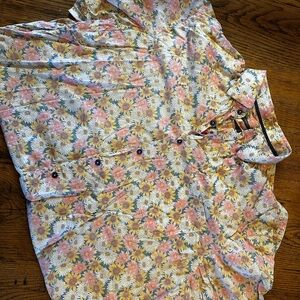 Floral Print Men's Shirt